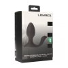 Vibrating and Rotating Silicone Anal Plug with Ball Stimulator - Black
